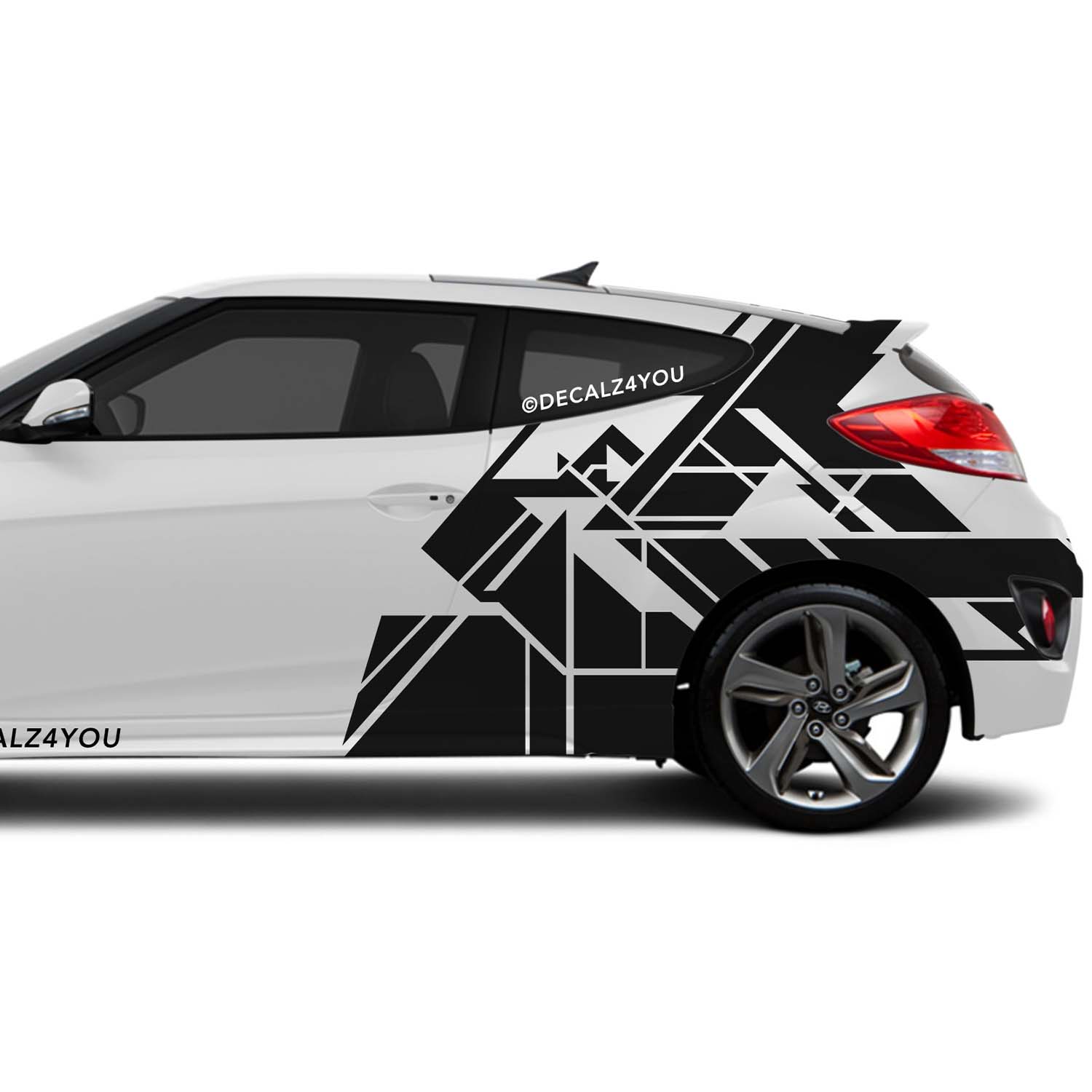 Abstract XL Side Vehicle Graphic | Decalz4you