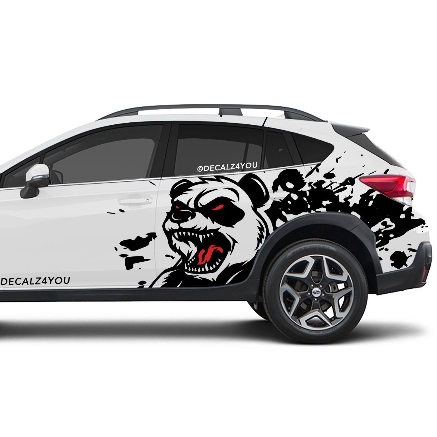 Angry Panda Side Graphic Includes Driver & Passenger Crosstrek 2018 - 2020