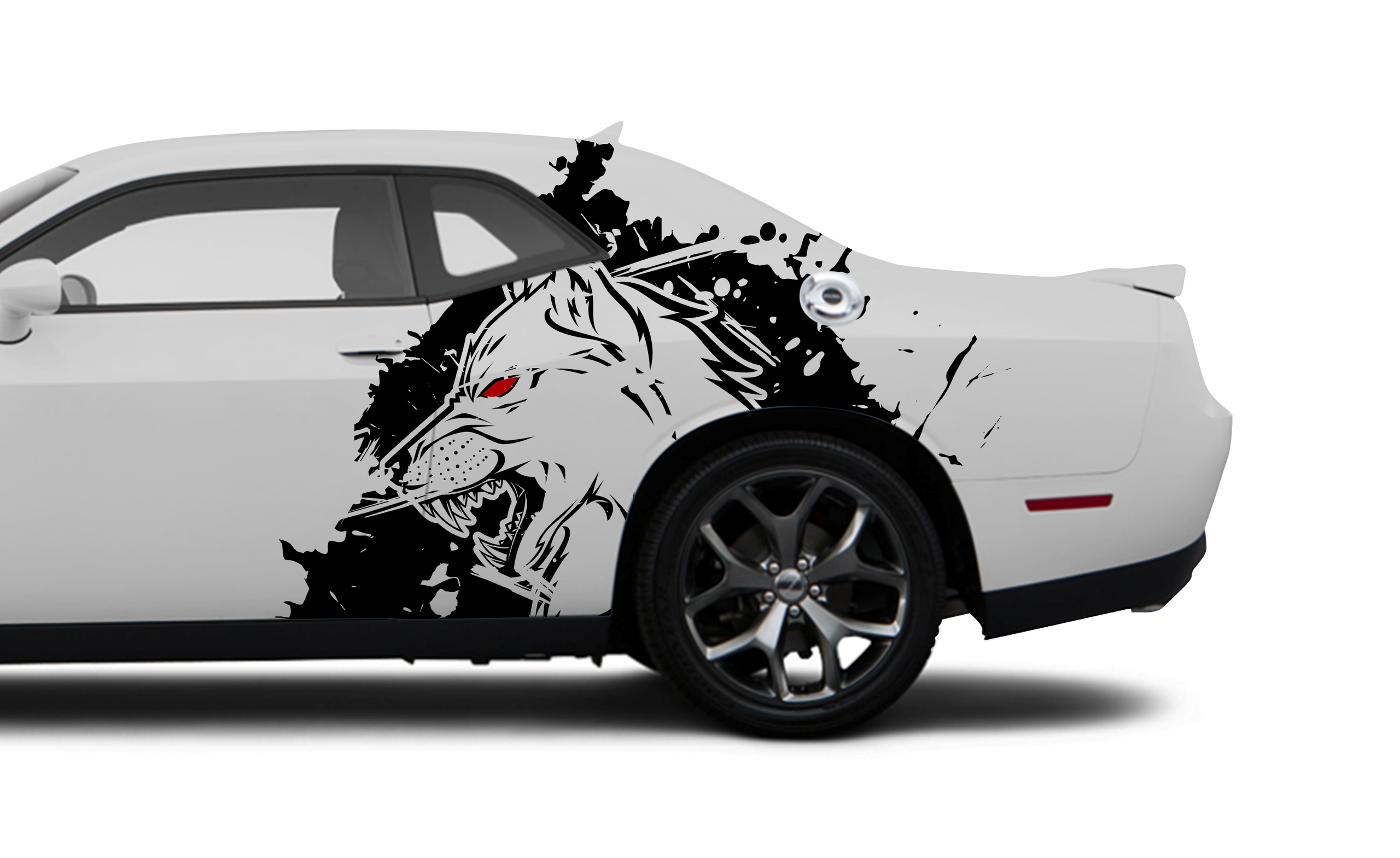 X-Large Side Wolf Graphic INCLUDES Driver & Passenger